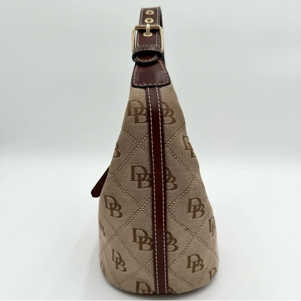 Dooney & Bourke Y2K Beige Monogram Hobo Bag